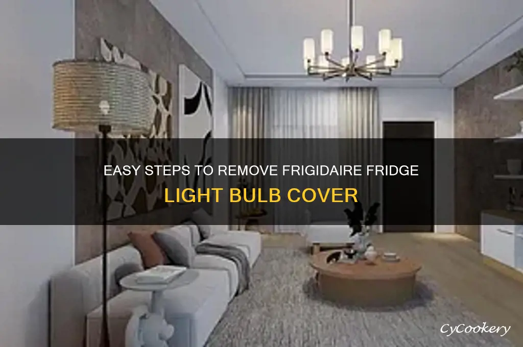 how to remove frigidaire refrigerator light bulb cover