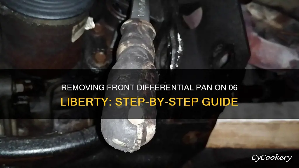 how to remove front differential pan 06 liberty