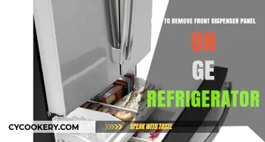 Easy Guide: Removing the Front Dispenser Panel on GE Refrigerators