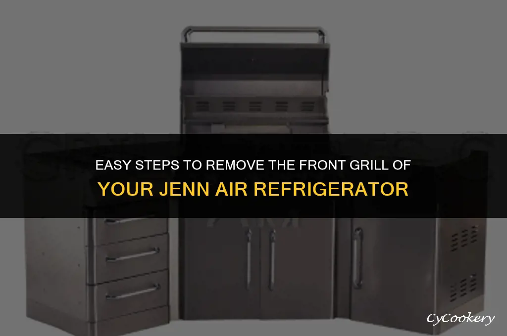 how to remove front grill from jenn air refrigerator