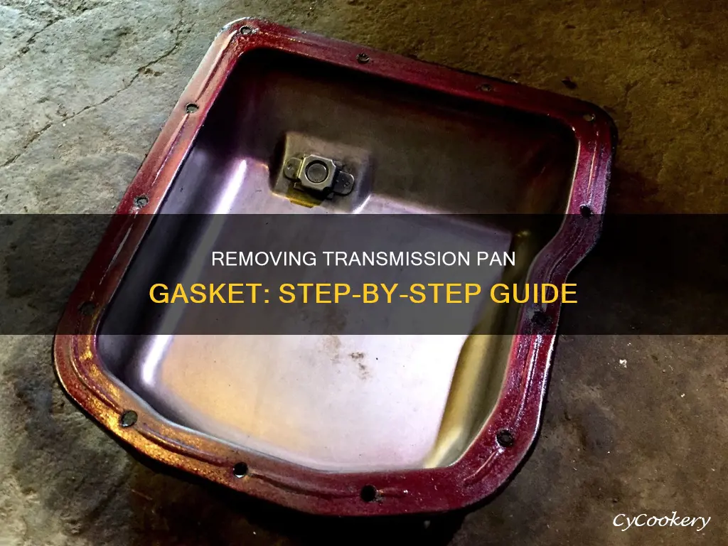 how to remove gasket from transmission pan