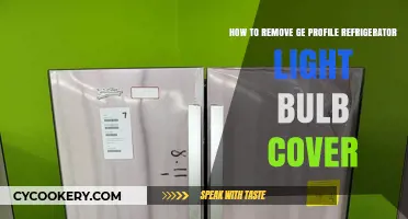 Easy Steps to Remove GE Profile Refrigerator Light Bulb Cover