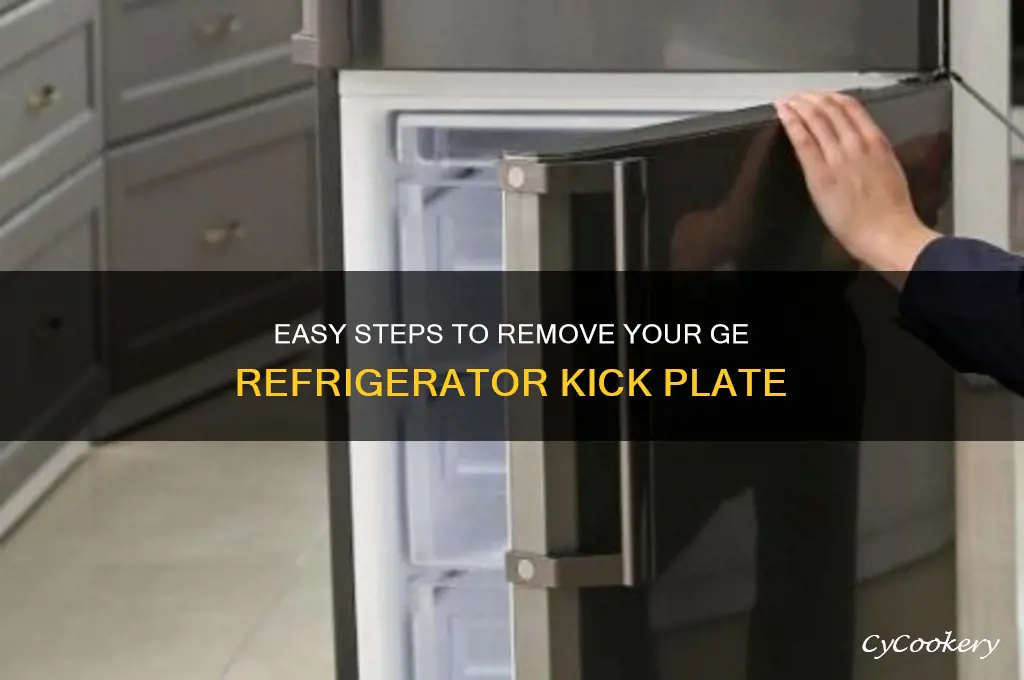 how to remove ge refrigerator kick plate