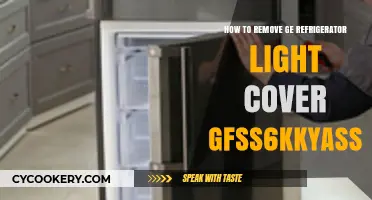 Easy Steps to Remove GE Refrigerator Light Cover GFSS6KKYASS