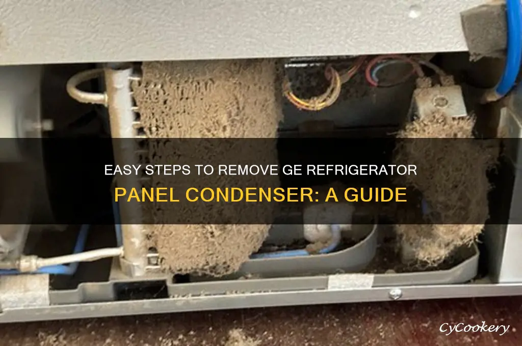 how to remove ge refrigerator panel condensor