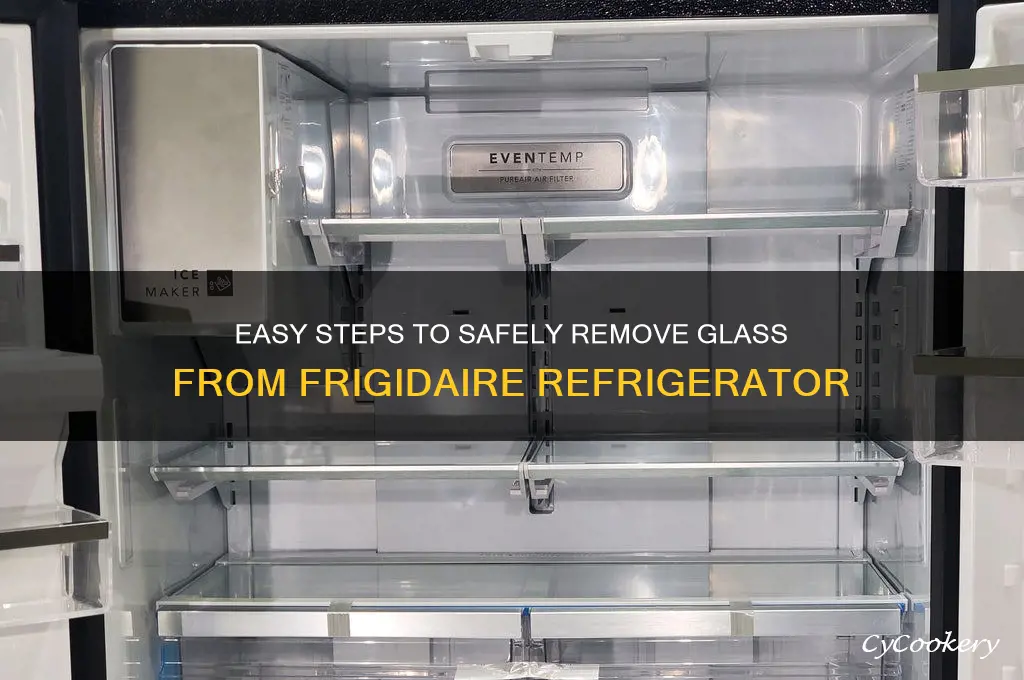 how to remove glass from frigidaire refrigerator