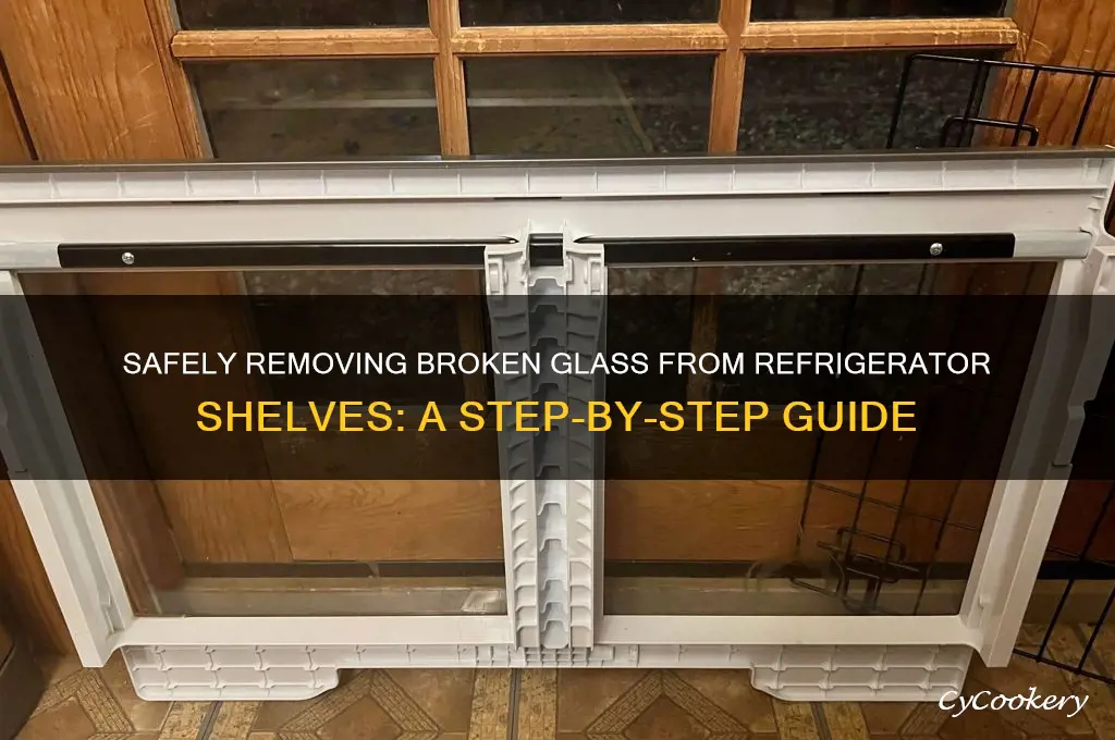how to remove glass from refrigerator shelves