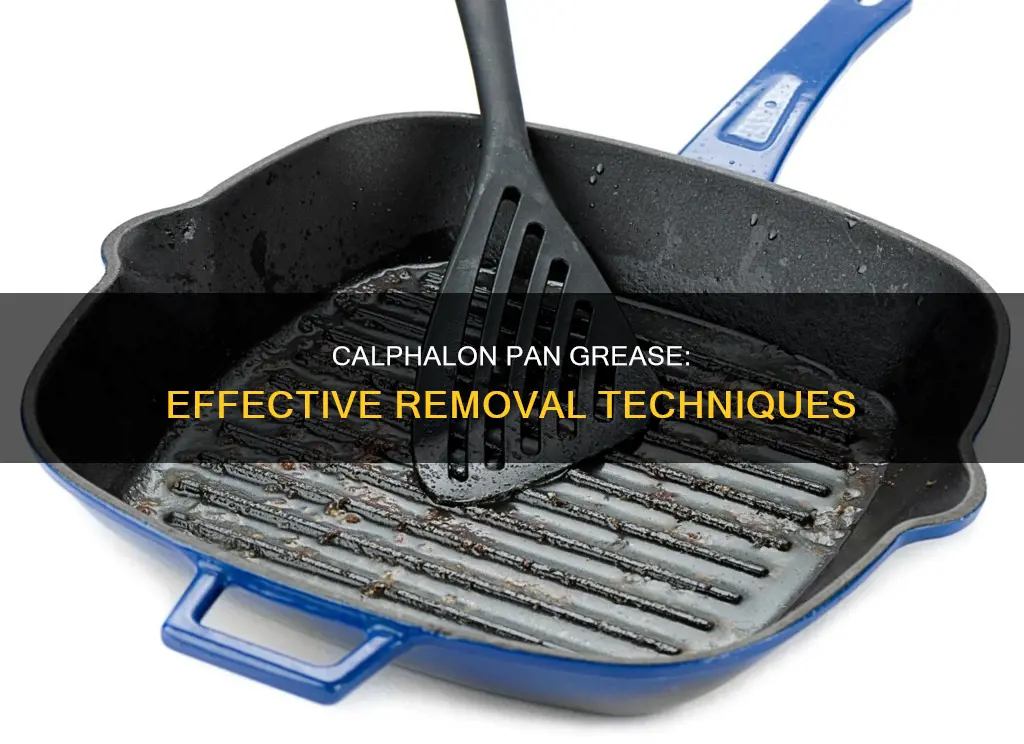 how to remove grease from calphalon pan