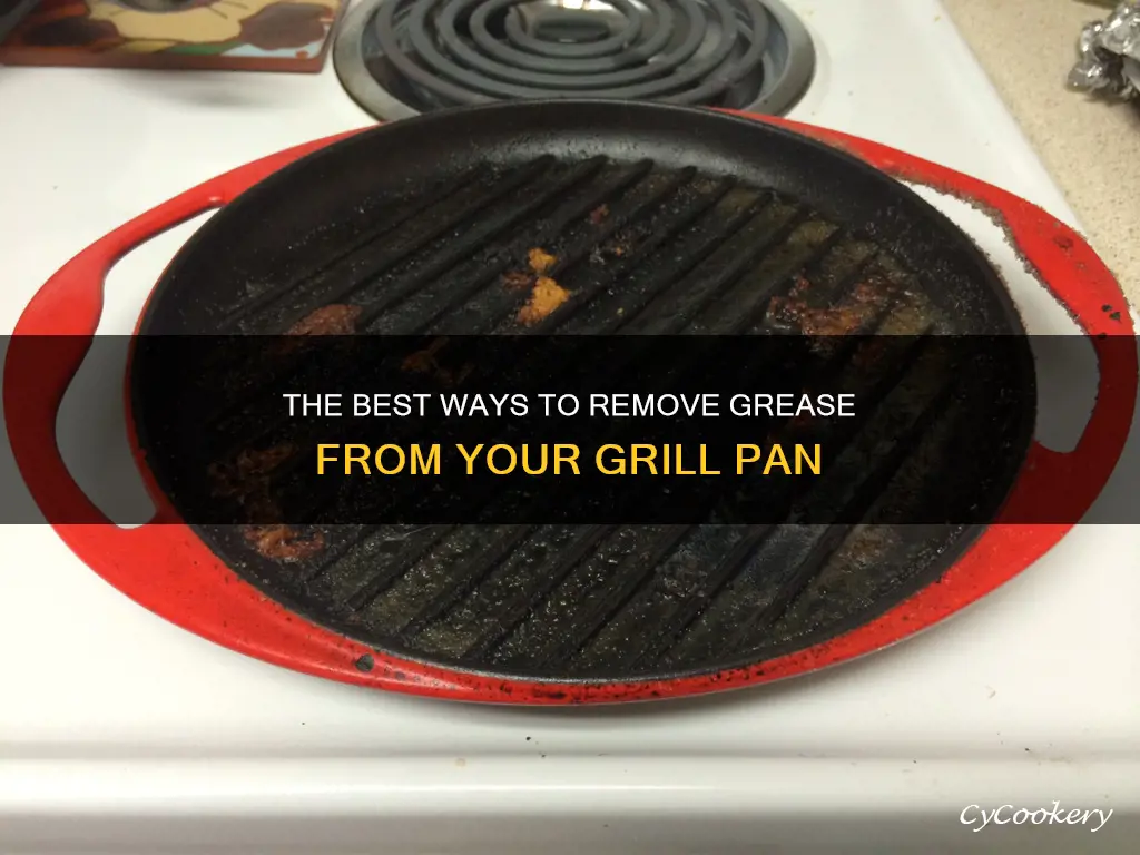 how to remove grease from grill pan