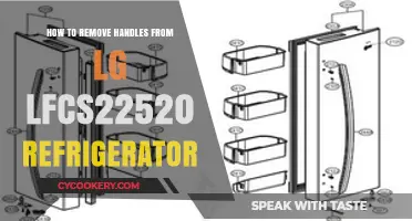 Easy Guide: Removing Handles from LG LFCS22520 Refrigerator