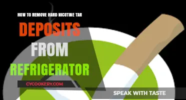 Effortless Cleaning: Removing Hard Nicotine Tar Deposits from Your Fridge