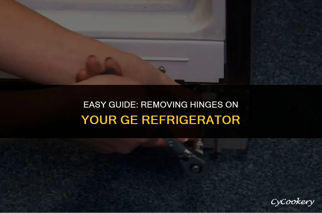 how to remove hinges on a ge refrigerator
