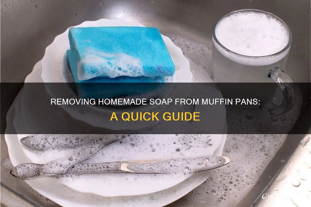 how to remove homemade soap from muffin pans