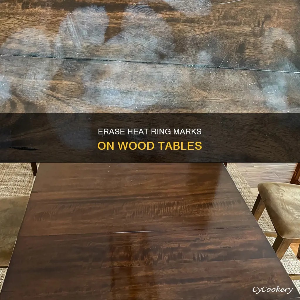 how to remove hot pan rings from wood table