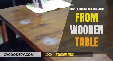 Hot Pot Havoc: Removing Stains from Your Wooden Table