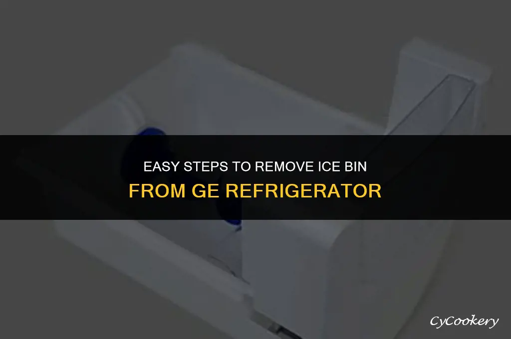 how to remove ice bin from ge refrigerator