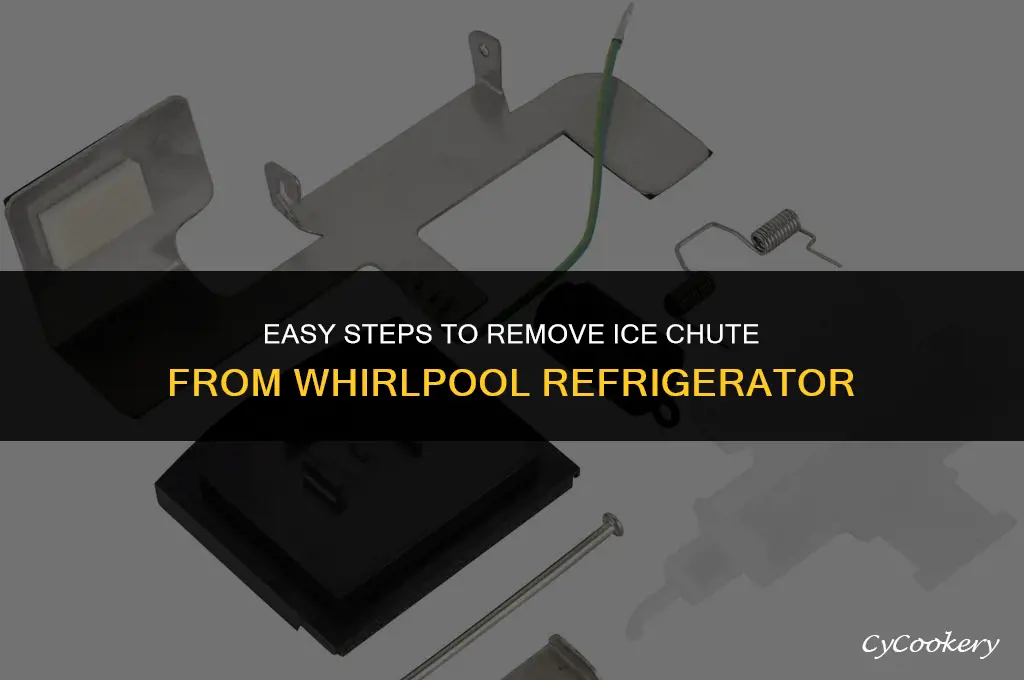 how to remove ice chute from whirlpool refrigerator