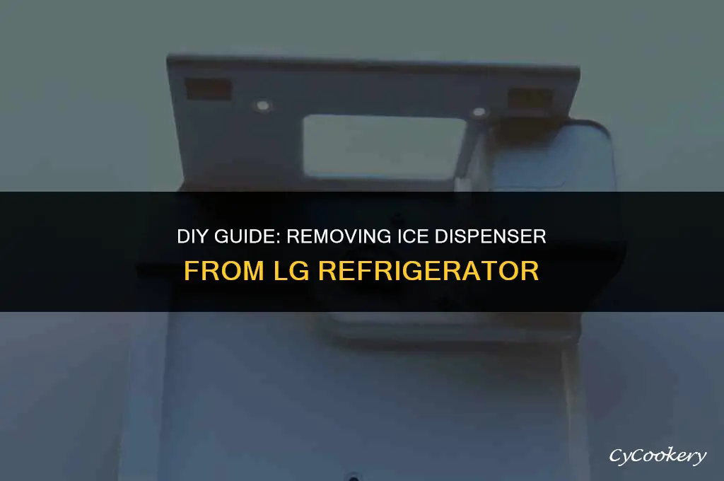 how to remove ice dispenser from lg refrigerator