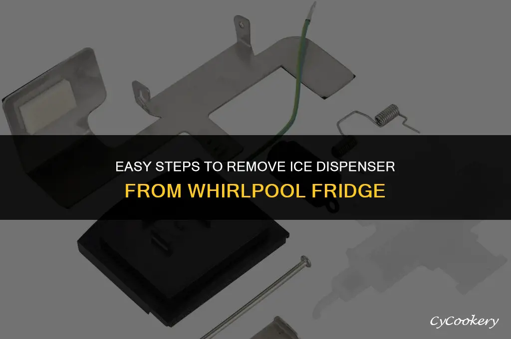 how to remove ice dispenser from whirlpool refrigerator