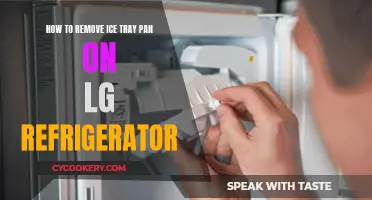 Removing Ice Tray Pan from LG Refrigerator