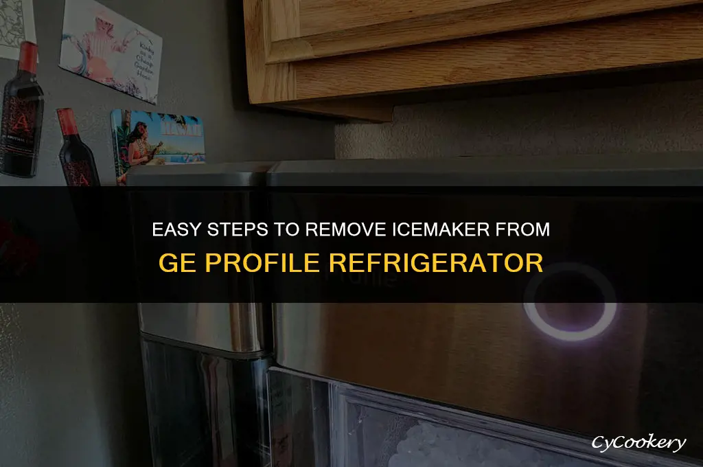 how to remove icemaker from ge profile refrigerator