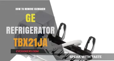 Easy Steps to Remove Icemaker from GE TBX21JA Refrigerator