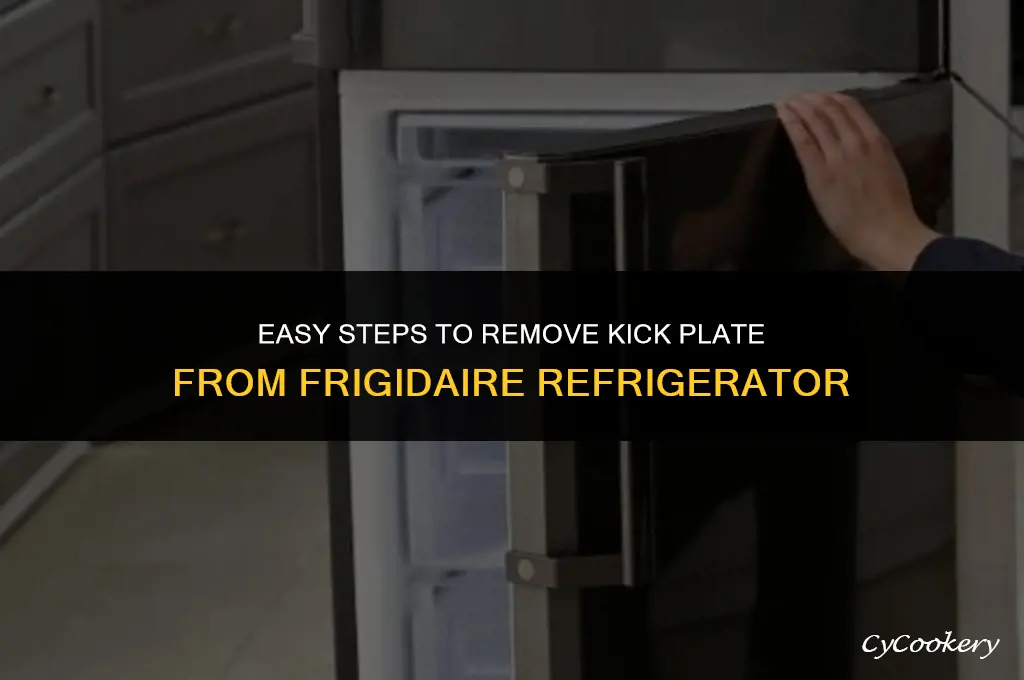 how to remove kick plate from frigidaire refrigerator