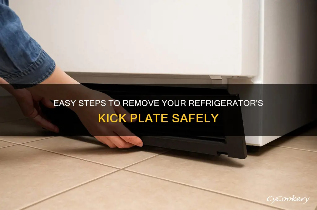 how to remove kick plate from refrigerator