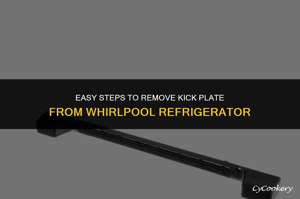 how to remove kick plate from whirlpool refrigerator