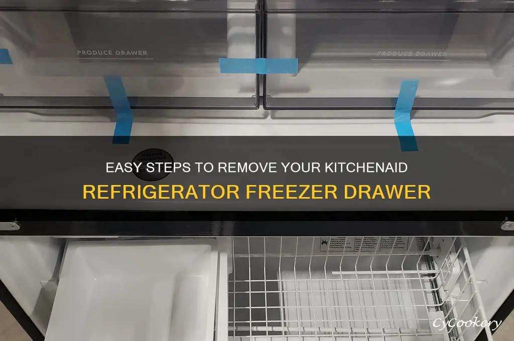 how to remove kitchenaid refrigerator freezer drawer