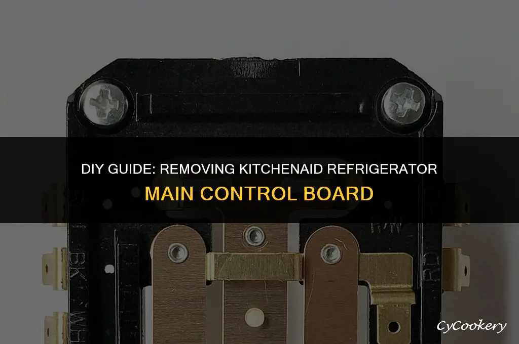 how to remove kitchenaid refrigerator main control board