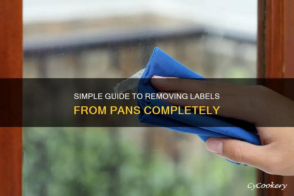 how to remove labels from pans