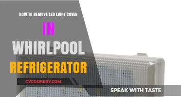 Easy Steps to Remove LED Light Cover in Whirlpool Refrigerator