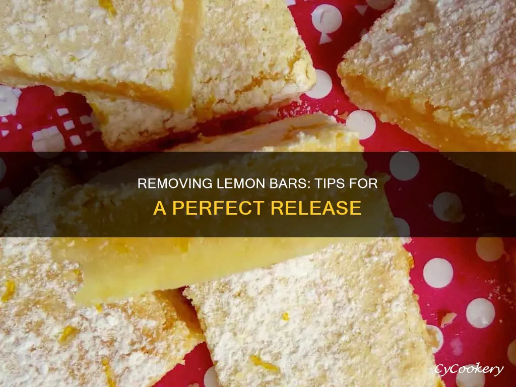 how to remove lemon bars from pan