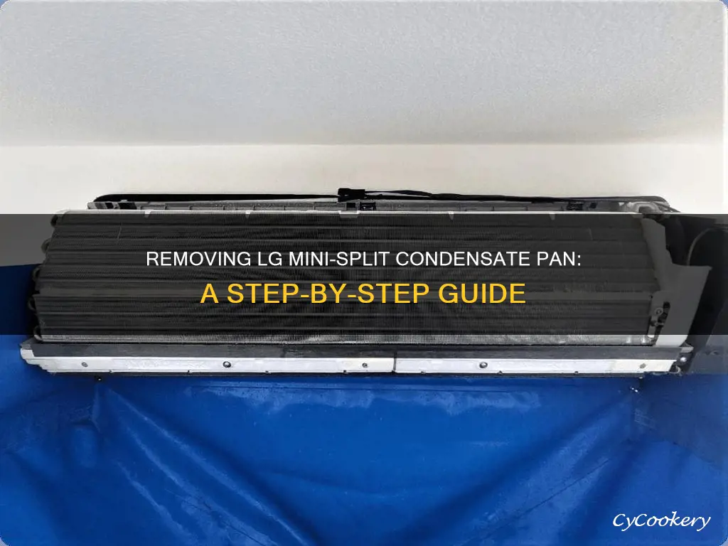 how to remove lg mini split condensate pan