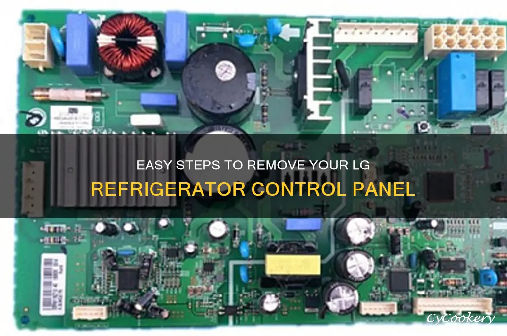 how to remove lg refrigerator control panel
