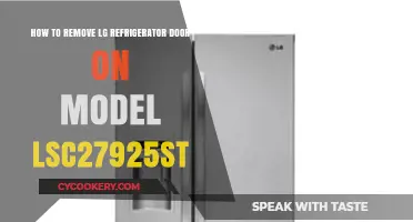 Easy Guide to Removing Your LG LSC27925ST Refrigerator Door