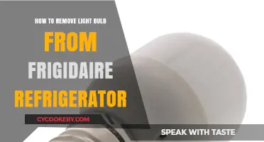 Easy Steps to Remove a Light Bulb from Your Frigidaire Refrigerator