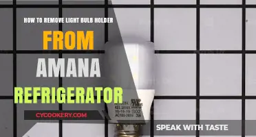 Easy Steps to Remove Light Bulb Holder from Amana Refrigerator