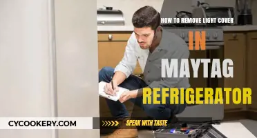 Easy Steps to Remove Light Cover in Maytag Refrigerator