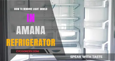 Easy Steps to Remove the Light Shield in Your Amana Refrigerator