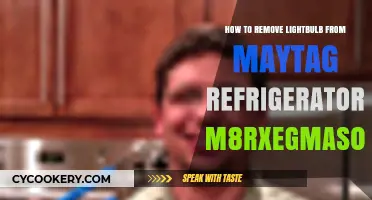 Efficiently Removing a Lightbulb from Your Maytag M8RXEGMA502 Refrigerator