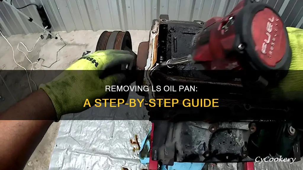 how to remove ls oil pan