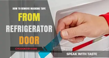 Easy Ways to Remove Masking Tape from Your Fridge Door