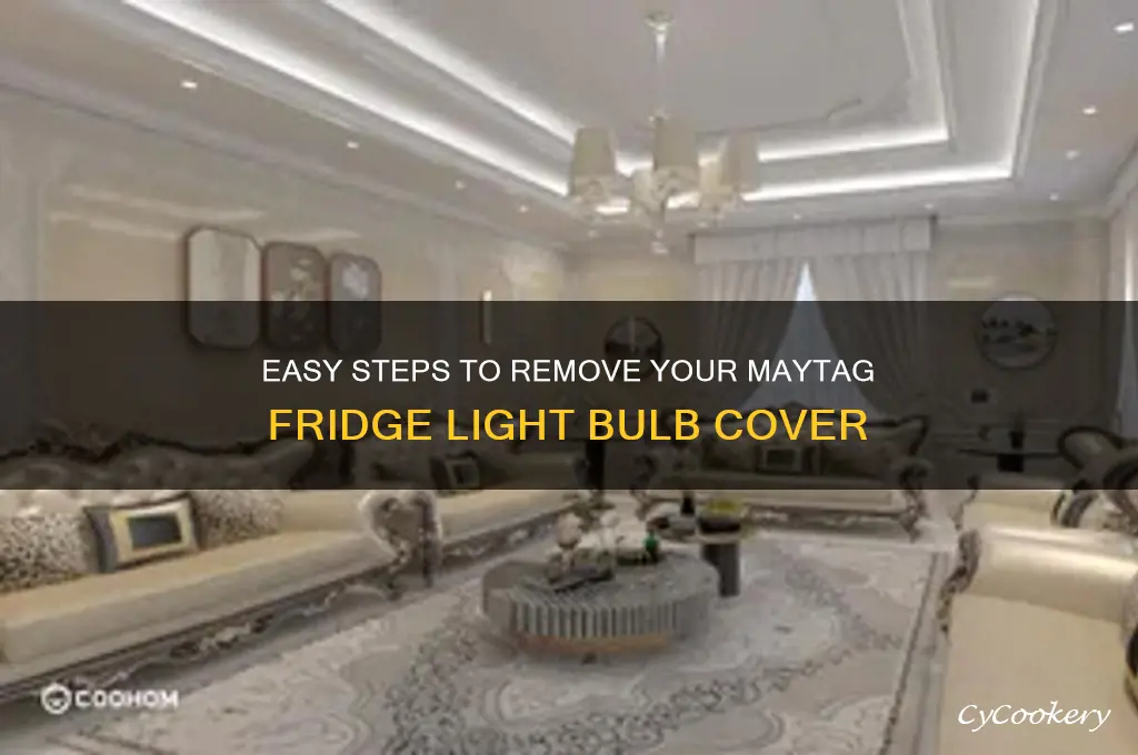 how to remove maytag refrigerator light bulb cover