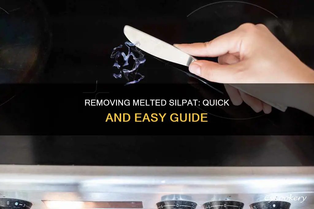 how to remove melted silpat from sheet pan