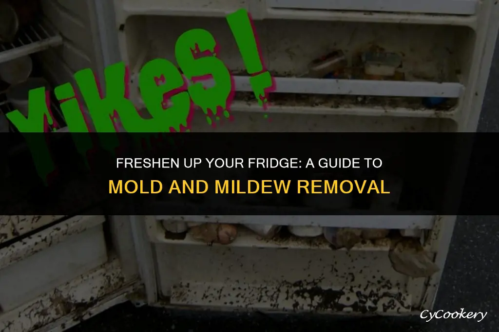 how to remove mildew and mold from a refrigerator