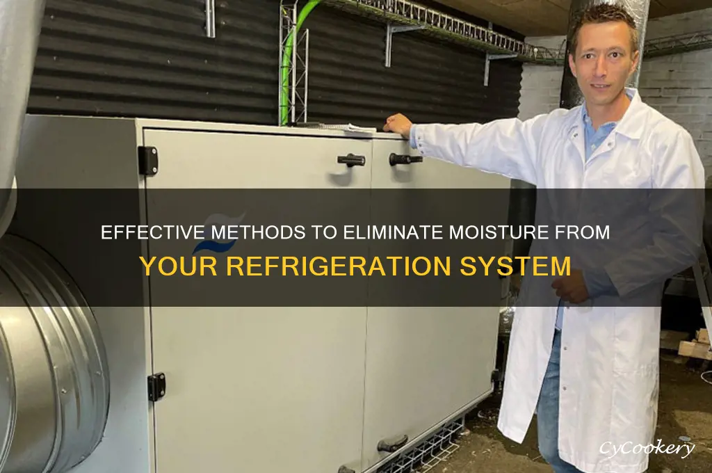 how to remove moisture from refrigeration system
