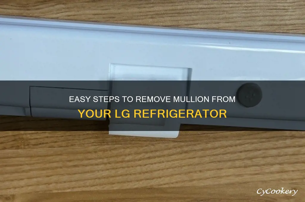 how to remove mullion from lg refrigerator