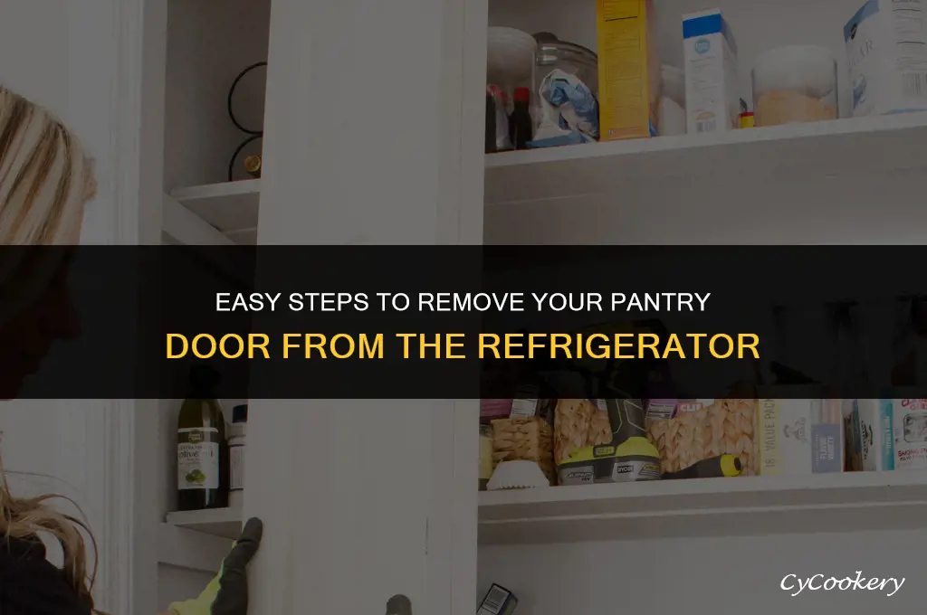 how to remove my pantry door from refrigerator